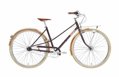Creme Cycles Caferacer Lady Doppio Pinot Noir 28" Trapez Cityrad & Urban Bike i