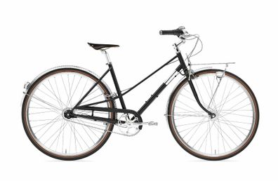 Creme Cycles Caferacer Lady Doppio Onyx 28&quot; Trapez Retrobike & Cruiser in Schwa