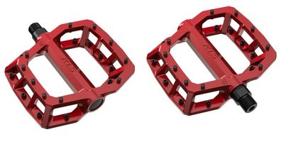 KLS FLAT 50 BB 023 Pedale Red Flat Pedals in Rot