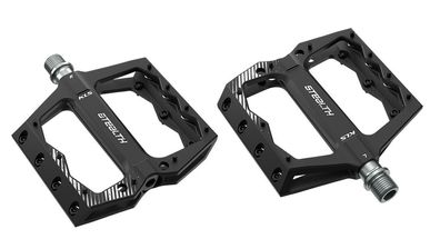 KLS Stealth II Pedale Black Flat Pedals in Schwarz