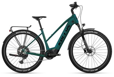 Kellys E-CRISTY 90 P Green 29" 725 Wh Trapez E-Tourenbike in Dunkelgrün