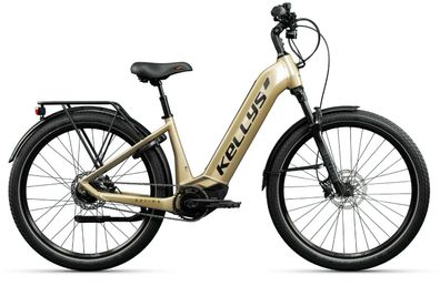 Kellys ESTIMA 60 SH Light Grey 27,5" 725 Wh Wave E-Tourenbike in Beige