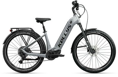 Kellys ESTIMA X70 P Light Grey 27,5" 820 Wh Wave E-Tourenbike in Grau
