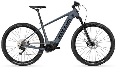 Kellys TYGON R50 P Steel Blue 29" 725 Wh Diamant E-MTB Hardtail in Grau