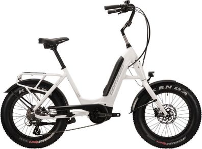 Corratec LIFE S CROSS P5 White/Black 20" 545 Wh Wave E-City Bike in Weiß
