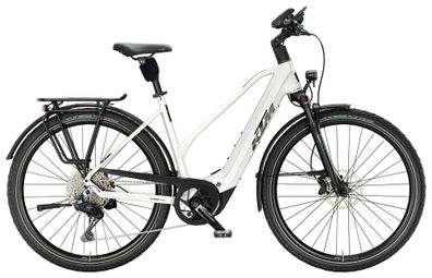 KTM MACINA STYLE 820 white (black+red) 28" 800 Wh Trapez E-Tourenbike in Weiß