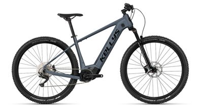 Kellys TYGON R50 Steel blue 29" 820 Wh Diamant E-MTB Hardtail in Grau