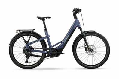 Winora Yakun X10E night purple-gloss 27,5&quot; 600 Wh Wave E-Tourenbike in Dunkelbla