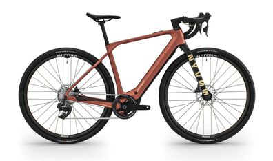 NYVON 12.0 E-Gravelbikes in rustred matt/terra matt