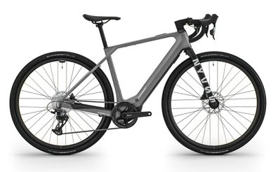 NYVON 9.0 E-Gravelbikes in graphite grey matt/silver matt