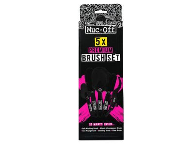 Muc-Off 5x Brush Set Reinigung Fahrrad in Schwarz