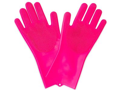 Muc-Off Deep Scrubber Gloves Reinigung Fahrrad in Pink/Rosa