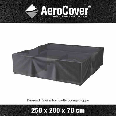 AeroCover Atmungsaktive Schutzhülle für Tische Abdeckung Gartenmöbel 50x200x70