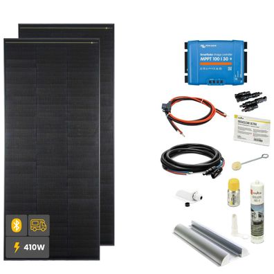 410W Black Wohnmobil Solaranlage SOLA Frame weiß