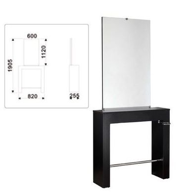 Bedienungsplatz Comair Swiss einzeln dunkel Holzfurnier