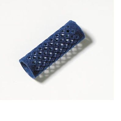 Comair Metallwickler beflockt, 65 mm lang 21 mm blau