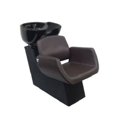 Waschplatz Comair Lugano Stuhl dunkelbraun, Becken schwarz (kostenlose Lieferung)