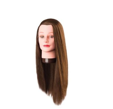 Comair Übungskopf Pia braun, 60 cm Proteinhaar