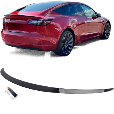 Heckspoiler Lippe Performance Schwarz Glanz passt für Tesla Model 3 ab 2017