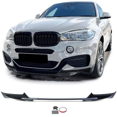 Front Spoiler Lippe Performance Schwarz Glanz passend für BMW X6 F16 14-19