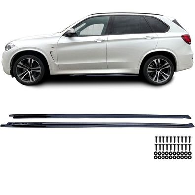 Aufsatz Seitenschweller Schwarz Glanz passt für BMW X5 F15 13-18