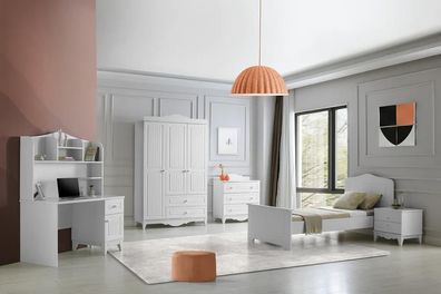 Schlafzimmer Möbelset Modernes Design Bett Schreibtisch 5-teilig Stilvoll