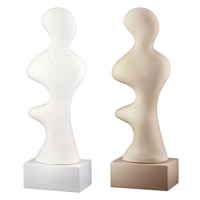Gilde Skulptur, "Prasero", gepunktet, Keramik, beige, weiß, L. 9 cm, B. 14 cm, H