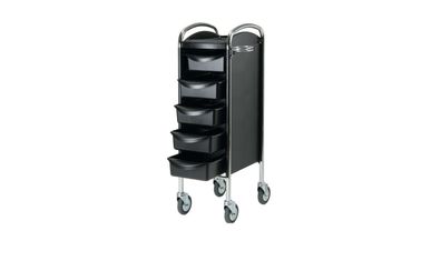 Efalock Arbeitswagen PICCOLO® 6002 BASIC HIGH schwarz-chrom