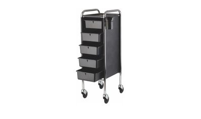 Efalock Arbeitswagen PICCOLO® 84/5 CliCTEC® schwarz-chrom