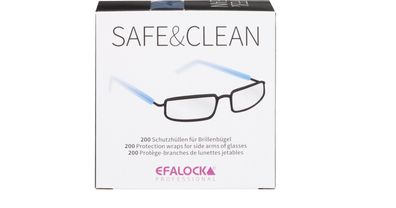 Brillenschutz Efalock Brillenbügel-Schutzhüllen SAFE & CLEAN 200 Stück