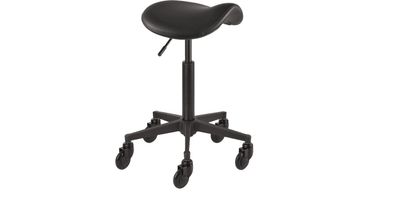 Efalock Rollhocker CliCTEC® COMFY SADDLE schwarz