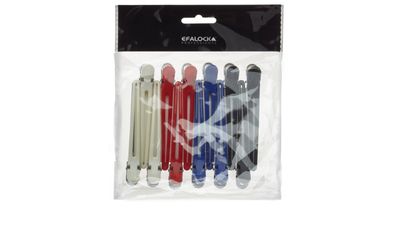Efalock COMBI-CLIPS Abteilklammern bunt sortiert 12 Stück