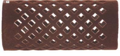 Efalock Metallwickler beflockt Flocked CURLER 60 mm 28 mm braun 12 Stück