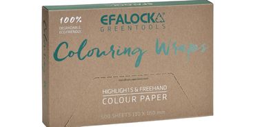 Efalock Strähnenpapier Papergreen Coloring WRAPS 16 x 11 cm weiß 500 Stück
