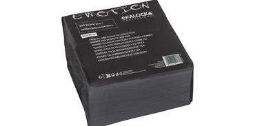 Efalock Kosmetikservietten Emotion 40 x 40 cm schwarz 200 Stück