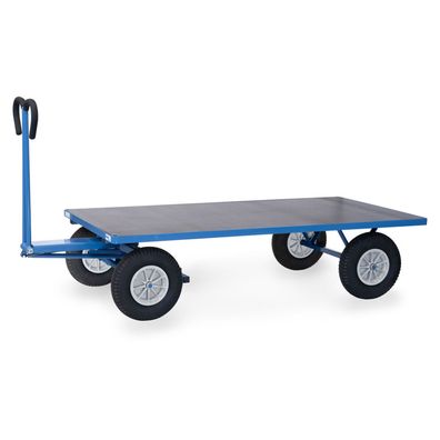 Fetra Handpritschenwagen mit Polyurethanbereifung, 2000x1000mm Ladeflaeche 750kg Tra