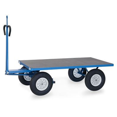 Fetra Handpritschenwagen mit Zugoese und Polyurethanbereifung, 1600x900mm Ladeflaech