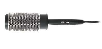 Efalock Rundbürste PROFI METALL SOFT 42 mm / 60 mm schwarz-silber