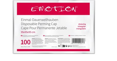 Efalock Einweg-Dauerwellhaube Emotion 100 Stück dreieckig glatt 95 x 95 cm