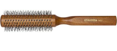 Efalock Rundbürste ROUND-STYLER 14-reihig 24 / 42 mm naturholz mit Kugelspitzen