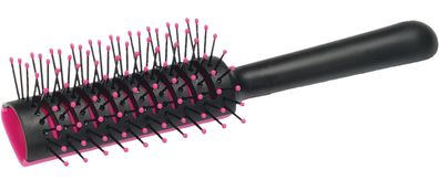 Efalock Tunnelventbürste TURBO VENT Classic schwarz-pink 9-reihig