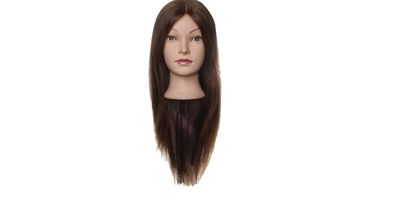 Efalock Übungskopf BASIC LINE Lina 50 cm braun