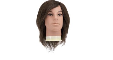 Efalock Übungskopf MEN LINE Ben ohne Bart 20 - 25 cm braun