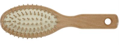 Efalock Pneumassagebürste VITA FLEX 6-reihig oval klein helles Holz