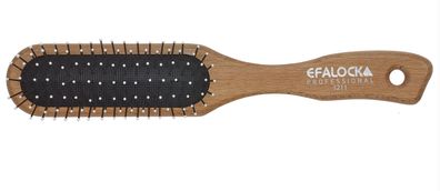 Efalock Draht-Pneumatikbürste ERGO FIT 7-reihig schmal mit Kugelspitzen hell