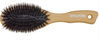 Efalock Pneumatikbürste ERGO FIT 10-reihig oval ohne Kugelspitzen helles Holz