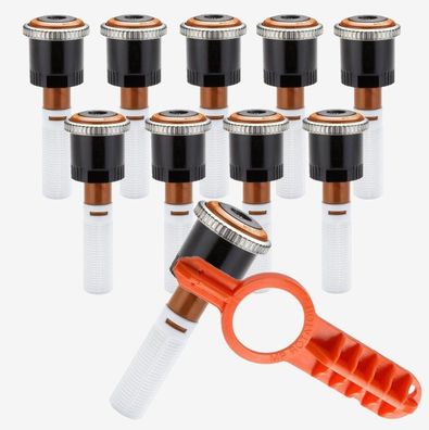 10x Hunter Rotator Düse MP RCS-515 / Wurfweite 1,5 x 4,6 m + Einstellschlüssel