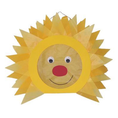 Laternen Bastelset Sonne von Prell, 4 Stück