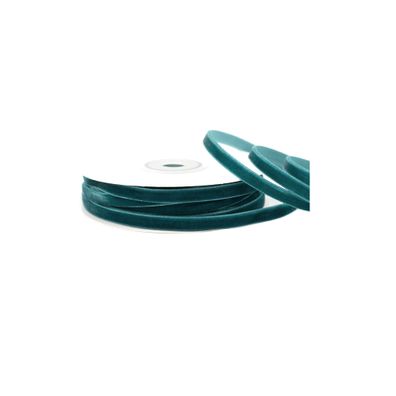 Samtband 6mm x 10m Rolle Petrol