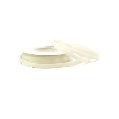 Samtband 6mm x 10m Rolle Ivory / Elfenbein